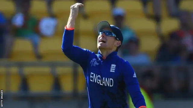 Eoin Morgan celebrates