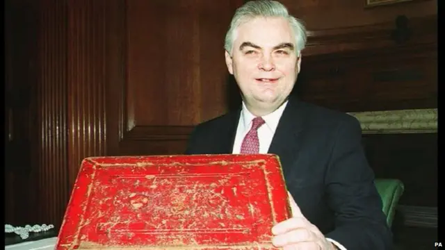 Norman Lamont and red box