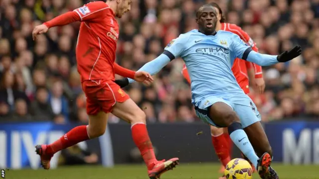 Man City midfielder Yaya Toure