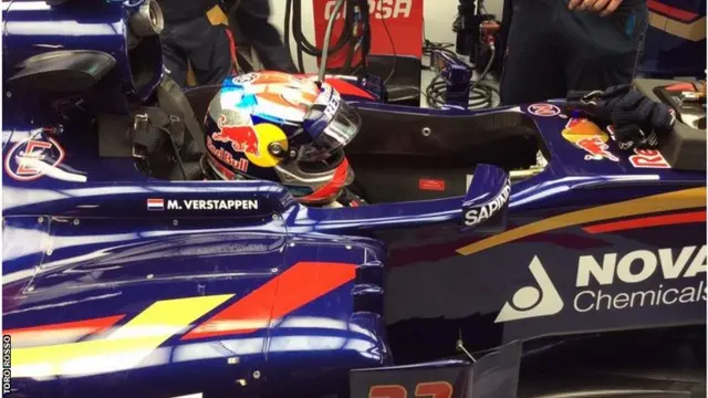 Toro Rosso of Max Verstappen