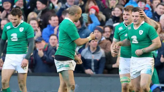 Ireland celebrate