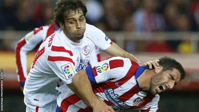 Raul Garcia is fouled