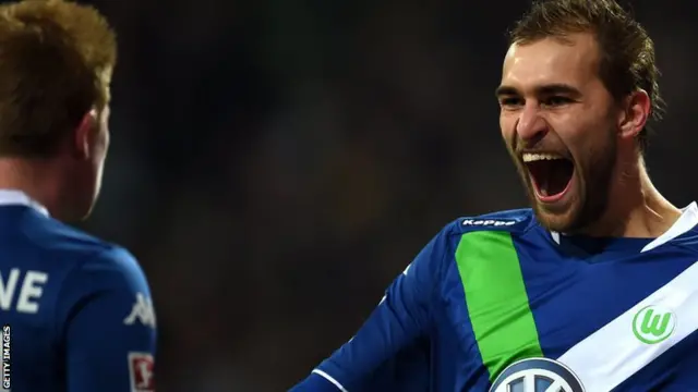 Bas Dost of Wolfsburg