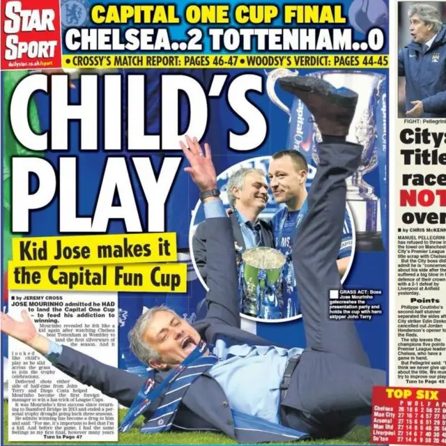 Daily Star back page