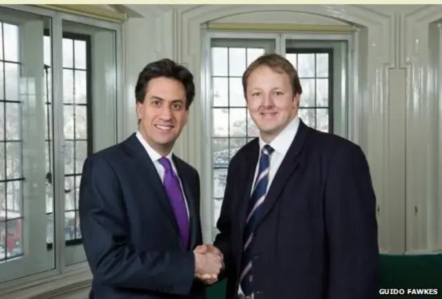 Ed Miliband and Toby Perkins