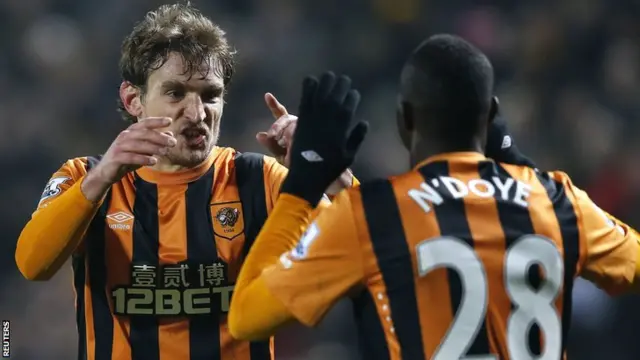 Nikica Jelavic and Dame N'Doye