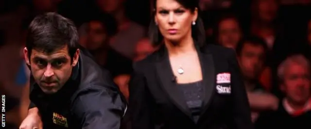 Ronnie O'Sullivan and Michaela Tabb