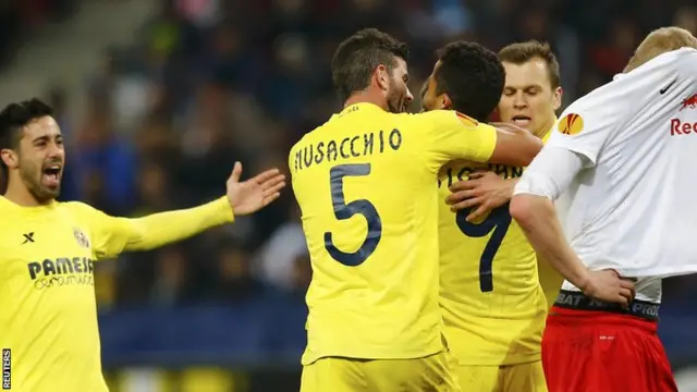 Villarreal celebrate