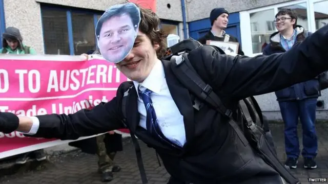 Occupy Clegg protest