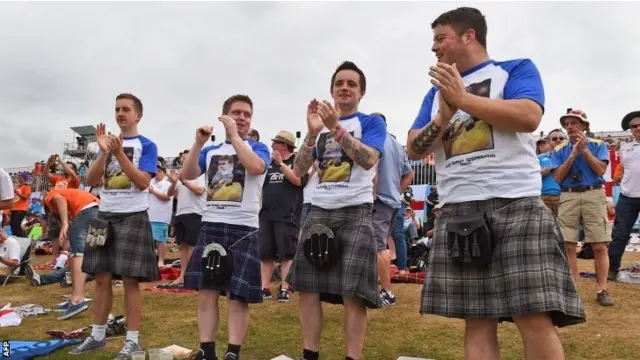 Scotland cricket fans