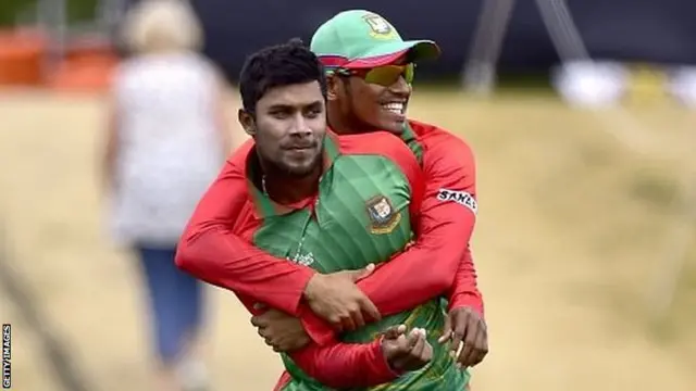 Sabbir celebrates