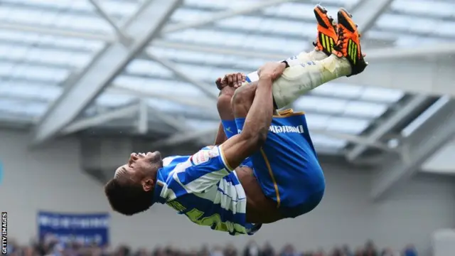 Kazenga LuaLua celebrates a goal