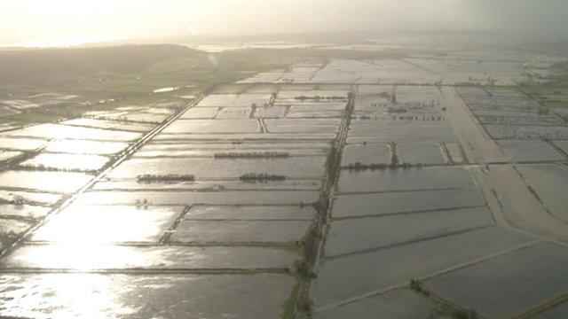 Flooding in Somerset during the winter of 2014