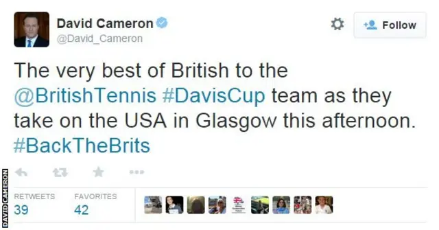 David Cameron twitter