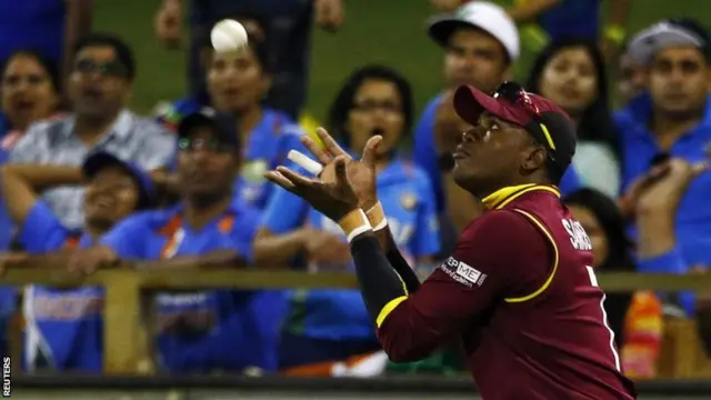 Samuels catches Jadeja