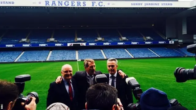 New Rangersboard members King, Murray, Gilligan