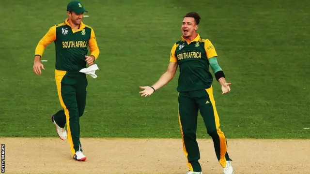 Dale Steyn celebrates