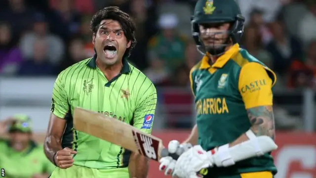 Mohammad Irfan and Dale Steyn