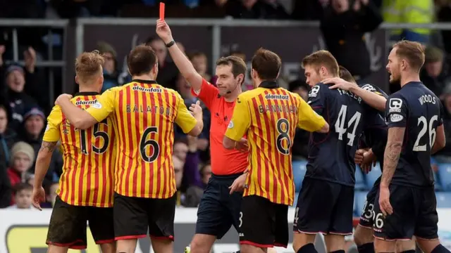 Partick Thistle and Ross County players