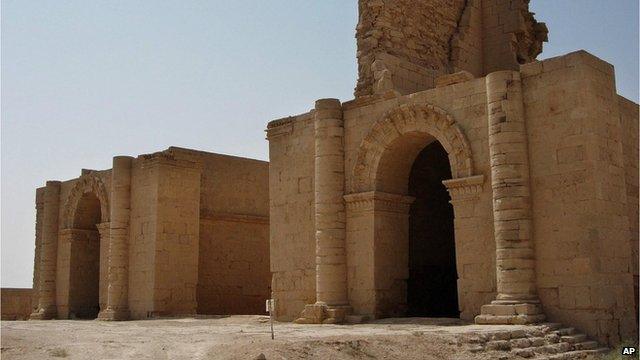 Two temples at the ancient city of Hatra on 27 July, 2005,