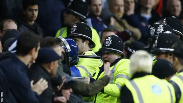 Aston Villa pitch invasion