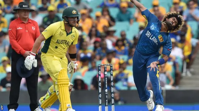 Aaron Finch and Lasith Malinga