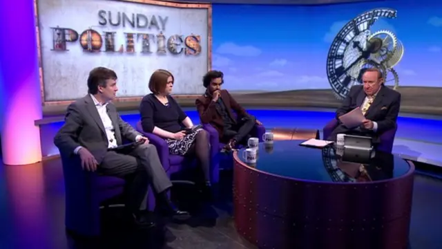 Guests on the Sunday Politics