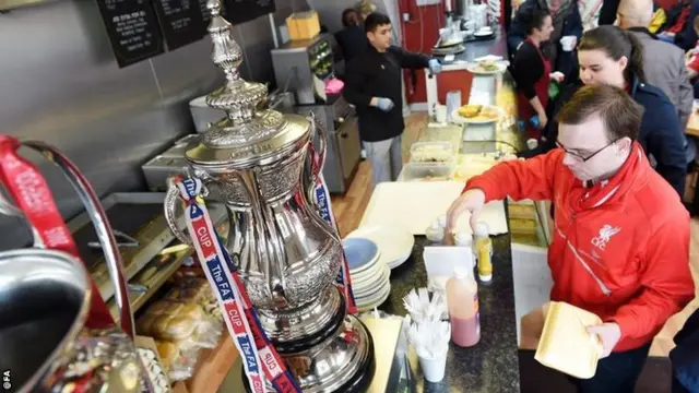 A replica FA Cup