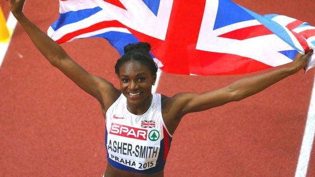 Dina Asher-Smith wins 60m silver