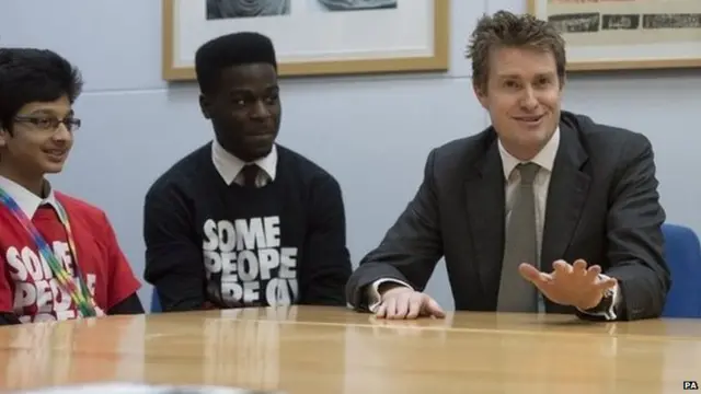 Tristram Hunt visiting Little Ilford School in London