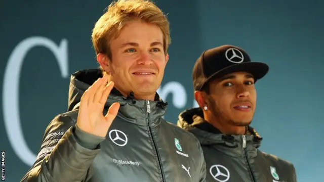 Nico Rosberg and Lewis Hamilton