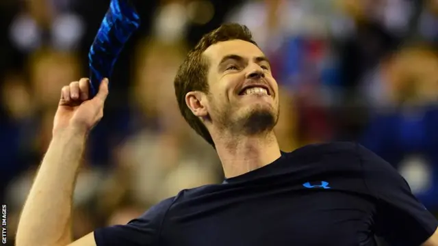 Andy Murray celebrates