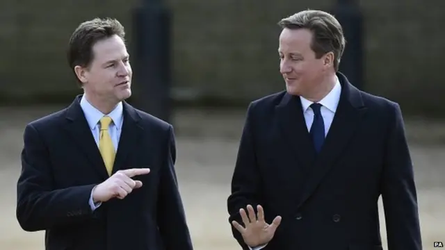 Nick Clegg and David Cameron