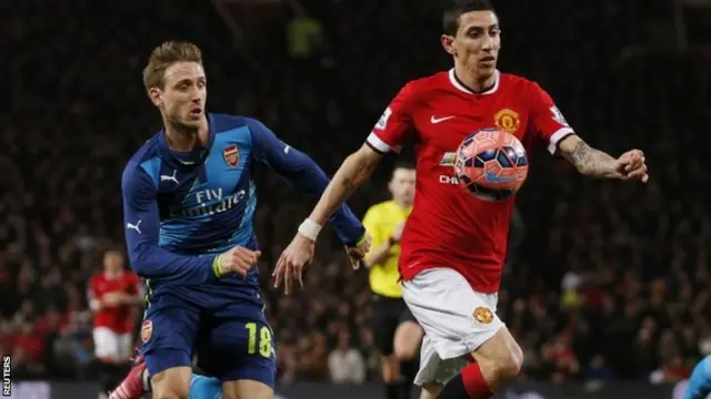 Angel di Maria runs with possession