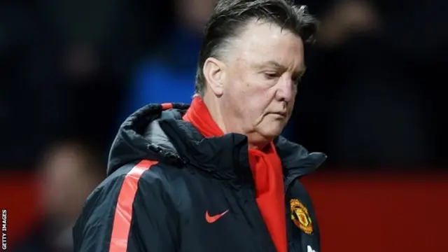 Louis van Gaal looks dejected