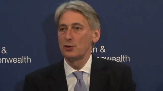 Foreign Secretary Philip Hammond