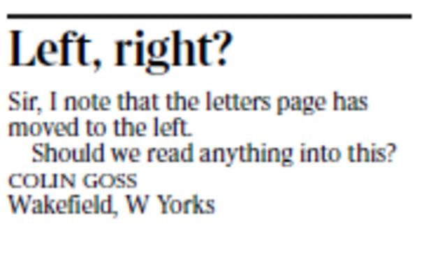 Times letter