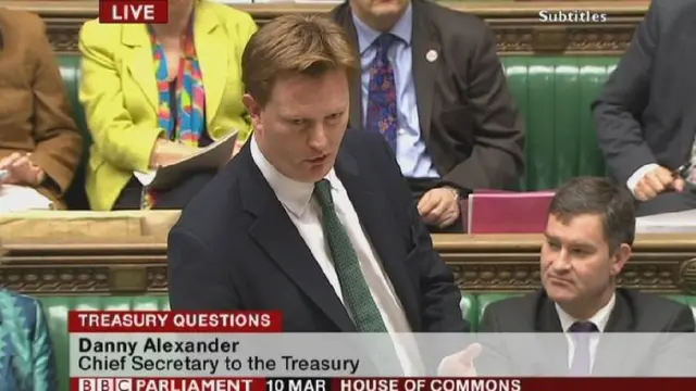 Danny Alexander in the Commons