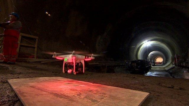 Drone in Crossrail