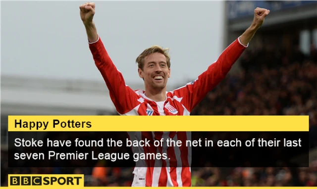 Stoke striker Peter Crouch