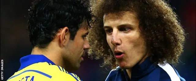 Diego Costa and David Luiz