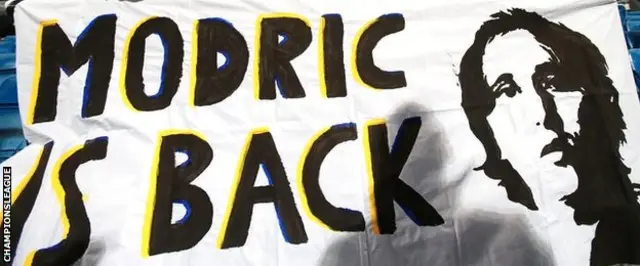 Modric banner in Madrid