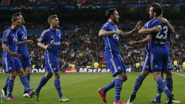 Shalke celebrate