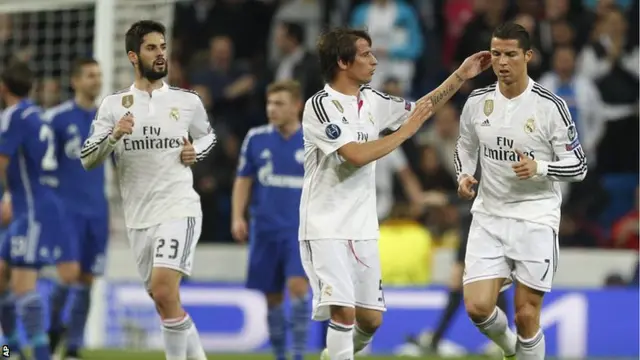 Ronaldo celebrates his second goal