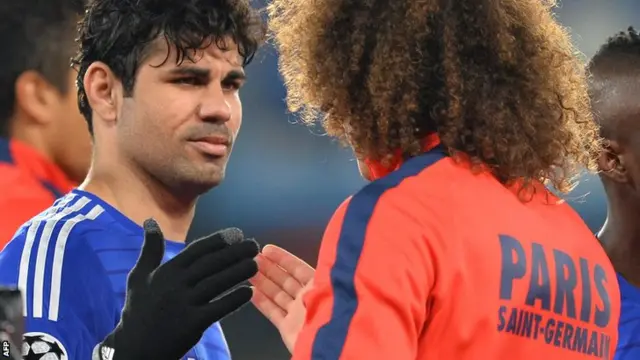 Diego Costa and David Luiz