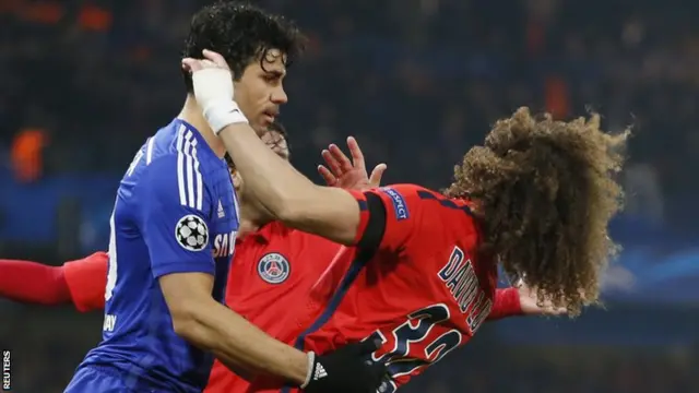 Diego Costa and David Luiz