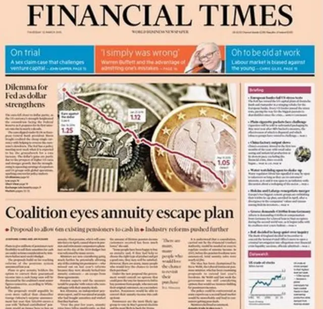 Financial Times front page