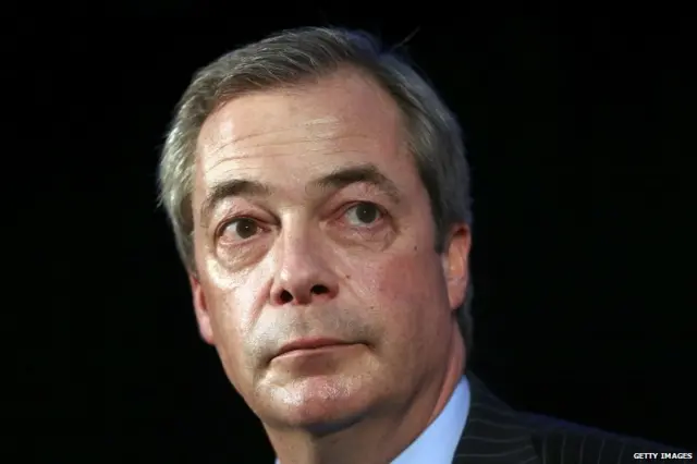 United Kingdom Independence Party leader Nigel Farage