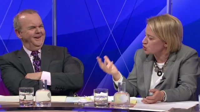 Ian Hislop and Natalie Bennett