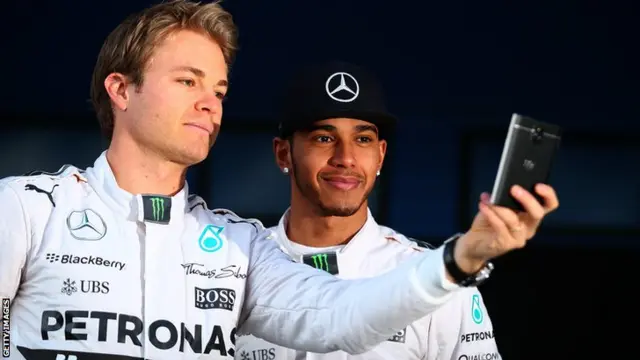 Nico Rosberg and Lewis Hamilton